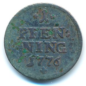 Bavaria, 1 пфеннинг, 