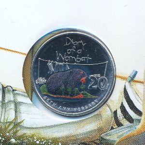 Австралия, 20 центов (2022 г.)