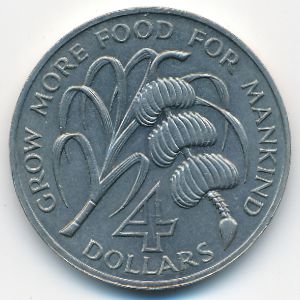 Антигуа и Барбуда, 4 доллара (1970 г.)