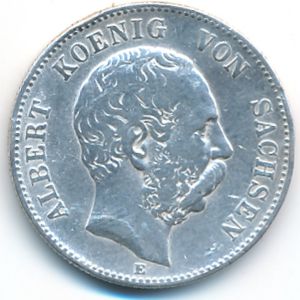 Саксония, 2 марки (1891&ndash;1902 г.)