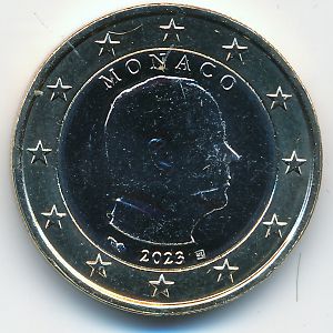 Монако, 1 евро (2023 г.)
