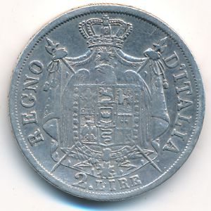 Италия, 2 лиры (1860 г.)