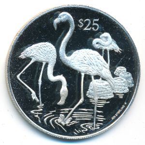 Виргинские острова, 25 долларов (1993 г.)