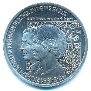 Нидерланды, 2 1/2 экю (1991 г.)
