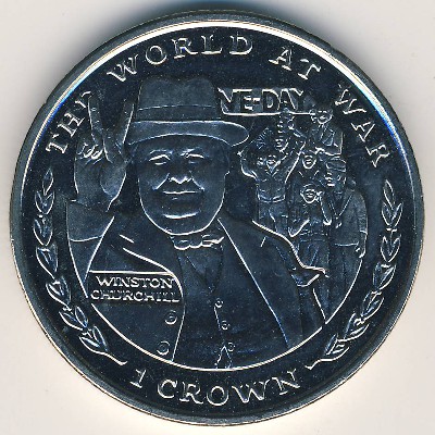 Gibraltar, 1 crown, 1999