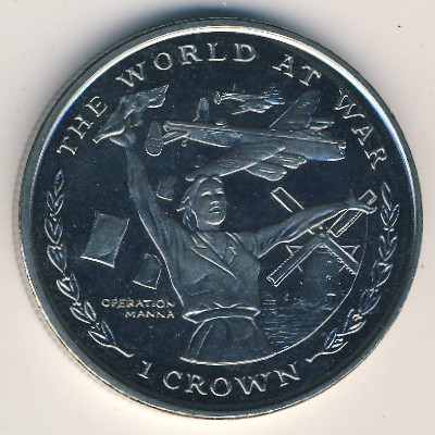 Gibraltar, 1 crown, 1999