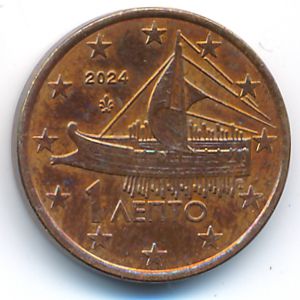 Greece, 1 евроцент, 