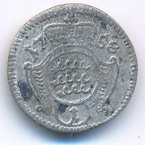 Вюртемберг, 1 крейцер (1758 г.)