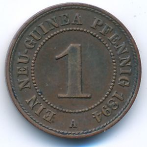 New Guinea, 1 новый пфенниг, 