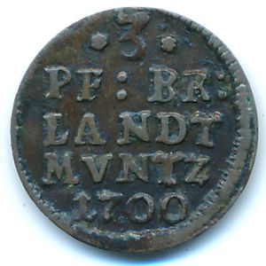 Prussia, 1 пфенниг, 