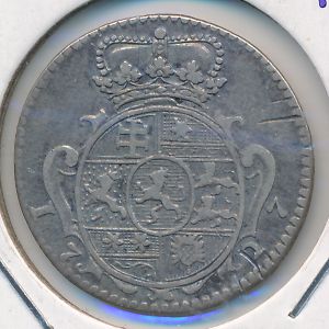 Гессен-Кассель, 1/8 талера (1727 г.)