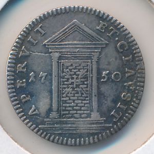 Ватикан, 1 гроссо (1750 г.)