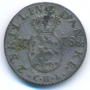 Дания, 2 скиллинга (1778&ndash;1785 г.)