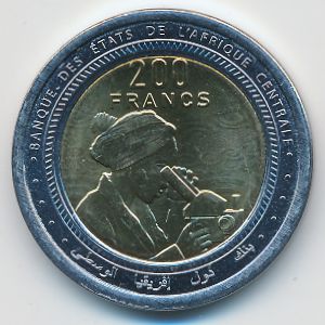 Центральная Африка, 200 франков (2024 г.)