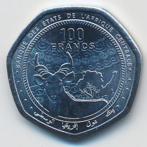 Центральная Африка, 100 франков (2024 г.)