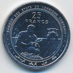 Центральная Африка, 25 франков (2024 г.)