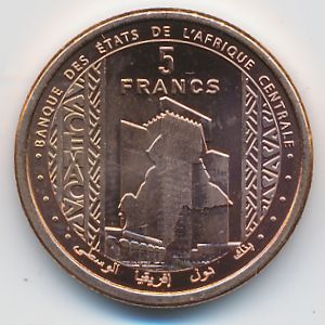 Центральная Африка, 5 франков (2024 г.)