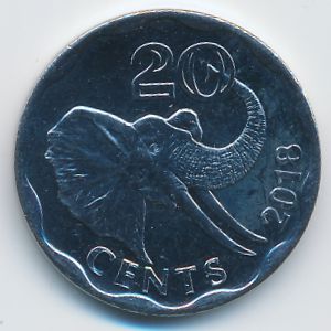 Swaziland, 20 центов, 