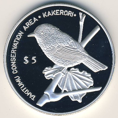 Острова Кука, 5 долларов (1999 г.)