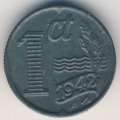 Netherlands, 1 cent, 1941–1944