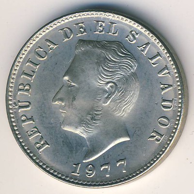 El Salvador, 5 centavos, 1977