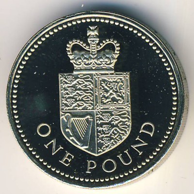 Великобритания, 1 фунт (1988 г.)