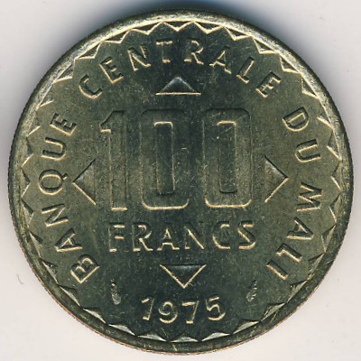 Mali, 100 francs, 1975