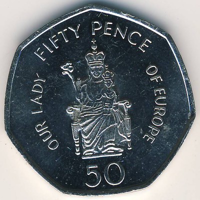 Gibraltar, 50 pence, 2008