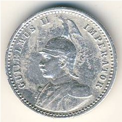 German East Africa, 1/4 rupie, 1891–1901