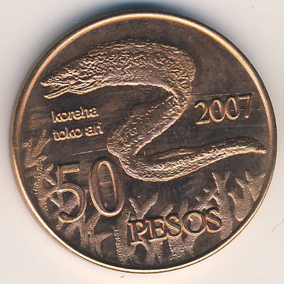 Easter Island., 50 pesos, 2007–2014