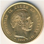 Denmark, 10 kroner, 1898–1900
