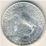 Italy, 500 lire, 1974