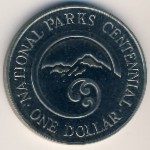 New Zealand, 1 dollar, 1987