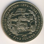 Isle of Man, 5 pounds, 1993