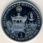 Gibraltar, 1 crown, 2002