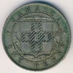 Ямайка, 1 пенни (1904–1910 г.)