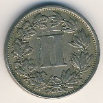 Мексика, 2 сентаво (1882–1883 г.)