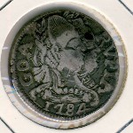 Гоа, 1 рупия (1782–1787 г.)