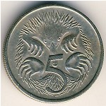Австралия, 5 центов (1966–1984 г.)