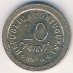 Португалия, 10 сентаво (1920–1921 г.)
