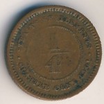 Стрейтс-Сетлментс, 1/4 цента (1889–1901 г.)