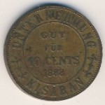 Кисаран, 1 цент (1888 г.)