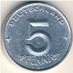 ГДР, 5 пфеннигов (1952–1953 г.)
