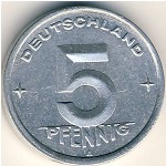 ГДР, 5 пфеннигов (1948–1950 г.)