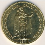 Венгрия, 100 крон (1907–1908 г.)