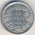 Канада, 25 центов (1870–1901 г.)