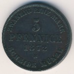 Мекленбург-Штрелиц, 5 пфеннигов (1872 г.)