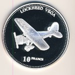 Congo Democratic Repablic, 10 francs, 2001