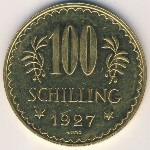 Австрия, 100 шиллингов (1927 г.)
