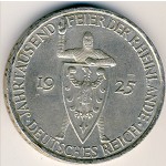 Weimar Republic, 5 reichsmark, 1925